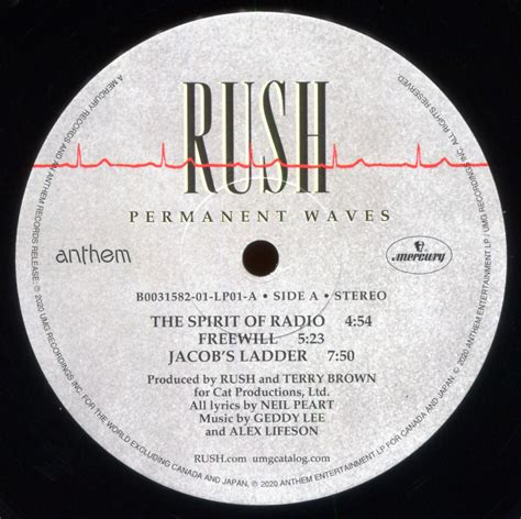 Rush: Permanent Waves 40th Anniversary Edition - Album Artwork