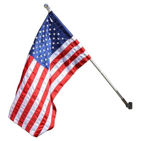 Valley Forge Aluminum Flag Pole and Bracket, with 2.5x4 Foot flag