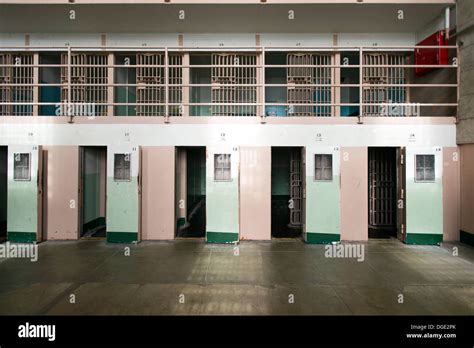 Solitary Confinement Prison cells on D-Block Alcatraz, San Francisco ...