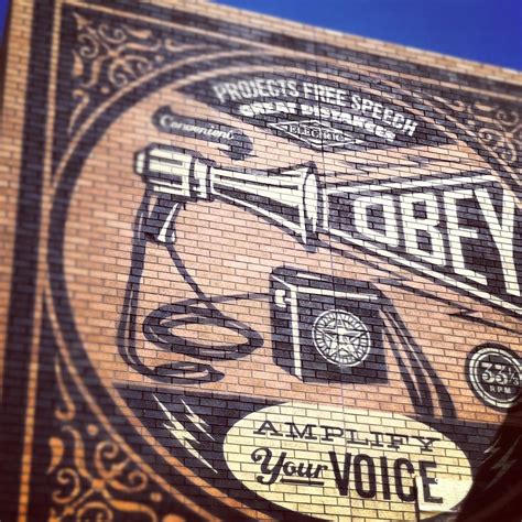 obey. street art. urban mural