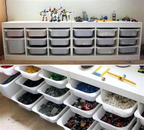 Storing lego | Lego room, Lego storage, Ikea trofast