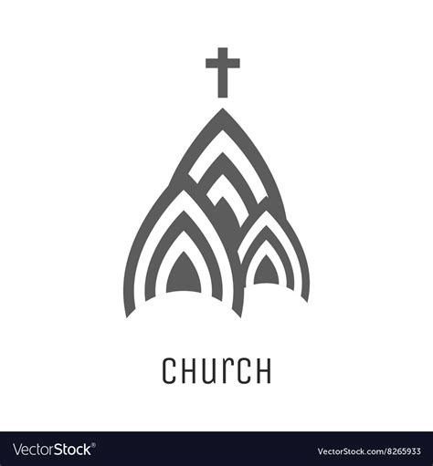 Church logo icon Royalty Free Vector Image - VectorStock