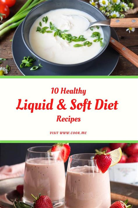 Healthy Liquid & Soft Diet Recipes - Cook.me Recipes