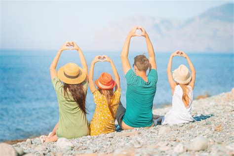 Young Family on Vacation Have a Lot of Fun Stock Photo - Image of enjoy ...