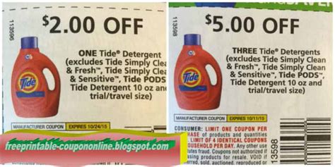 Printable Coupons 2019: Tide Coupons