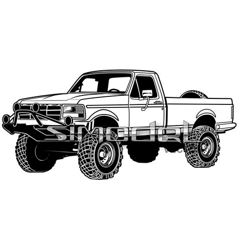 Ford F250 Coloring Pages