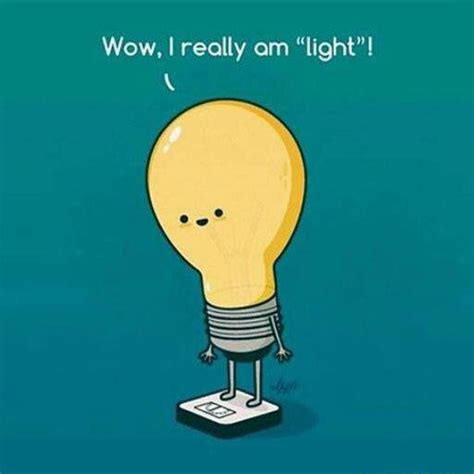 Cute little bulb :) Punny Puns, Puns Jokes, Cute Puns, Food Puns, Funny Cartoon Memes, Funny ...