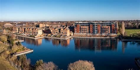 Aerial View of Exclusive, Waterfront Property at Lakeside in Doncaster ...