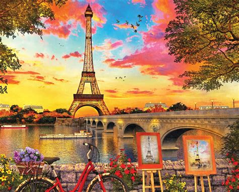 Paris Sunset, 1000 Pieces, Springbok | Puzzle Warehouse
