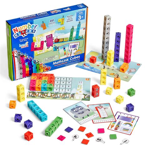 Buy hand2mind MathLink Cubes Numberblocks 1-10 Activity Set, 30 ...