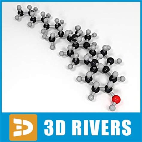 3d Model Cholesterol Molecule Structure