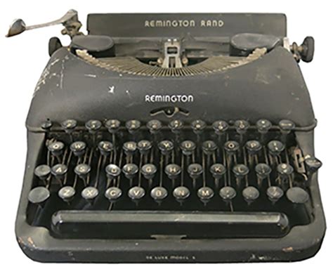 Vintage Black Remington Typewriter - Lost and Found