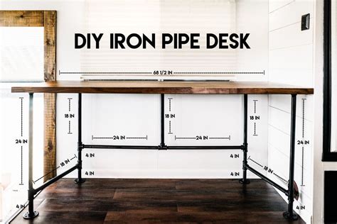 Simple and Versatile DIY Desks From Pipes And Wood