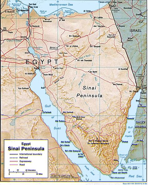 Sinai Peninsula World Map