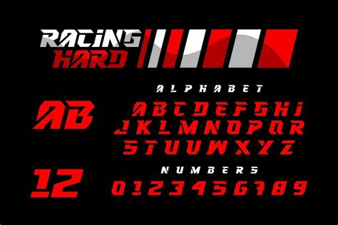 RACING HARD Font - Free Fonts