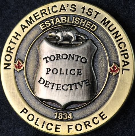 Toronto Police Service Established 1834 | Challengecoins.ca