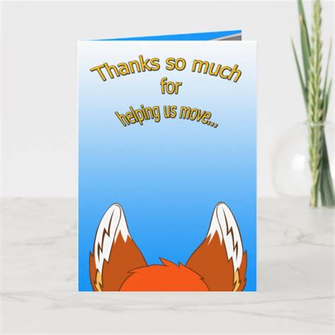 Thank You Card (Moving) | Zazzle.com