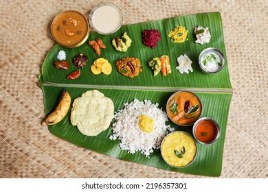 Traditional Onam Sadhya Rice Sambar Rasam Stock Photo 2196357301 ...