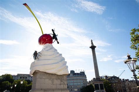 Fourth Plinth whipped cream and fly sculpture unveiled in Trafalgar ...