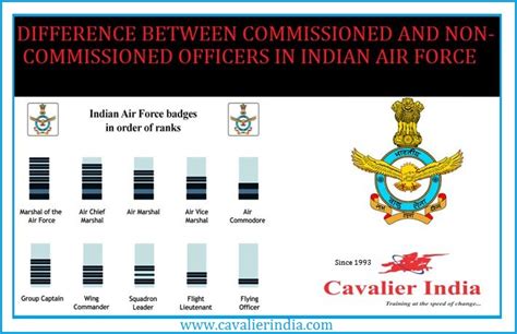 Difference between Commissioned and Non-Commissioned Officers in Indian Air Force