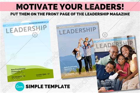 Leadership Magazine Cover Template | Leadership, Magazine cover template, Cover template