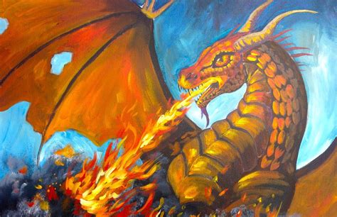 Dragon Painting Acrylic