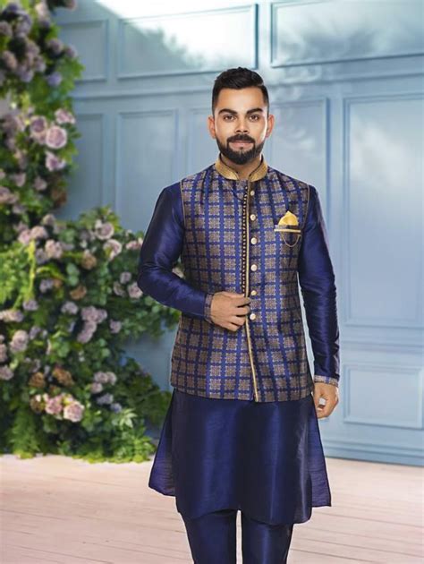 Virat Kohli: My personal favorite look is the Royal Blue Kurta Jacket ...