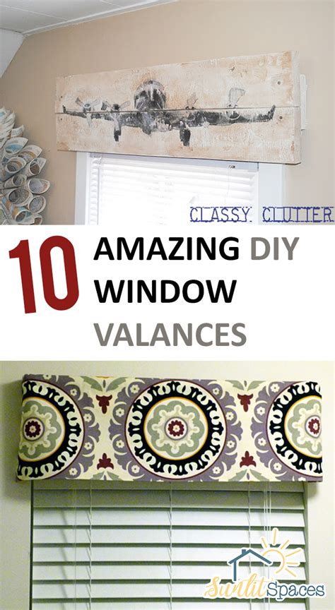 10 Amazing DIY Window Valances – Sunlit Spaces | DIY Home Decor, Holiday, and More