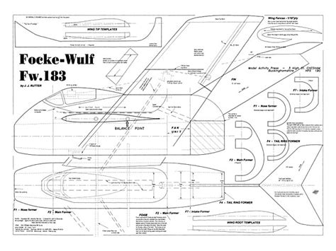 Oz : Focke-Wulf Fw183 plan - free download