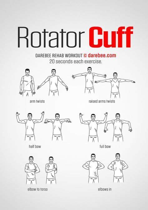 Rotator Cuff Workout. www.bacrac.co.uk/ | Rotator cuff, Shoulder rehab exercises, Shoulder rehab