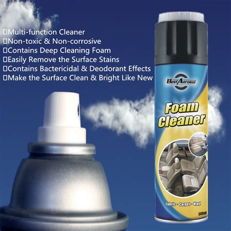 Multi Purpose Foam Cleaner Spray Aerosol Foam Car Care Products - China ...