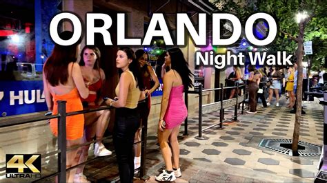 Walking DOWNTOWN ORLANDO - Nightlife Scenes [4K] - YouTube