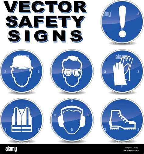 Industrial Warning Signs Vector