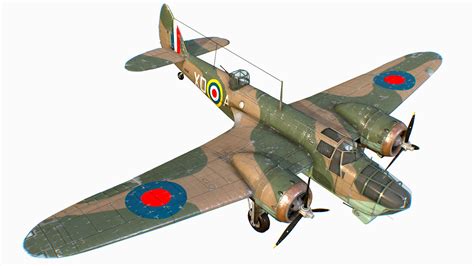 British Light Bomber Bristol Blenheim Mk IV - Buy Royalty Free 3D model ...