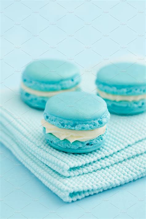 Light blue macarons stock photo containing macarons and macaroons ...