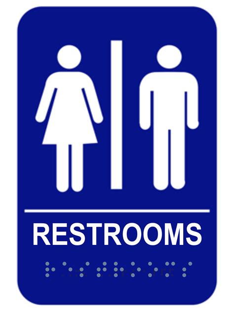 Restroom Signage Printable - Printable Templates