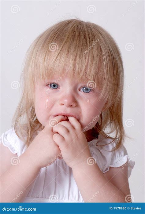 Sad Baby stock photo. Image of baby, tear, crib, playpen - 1578986