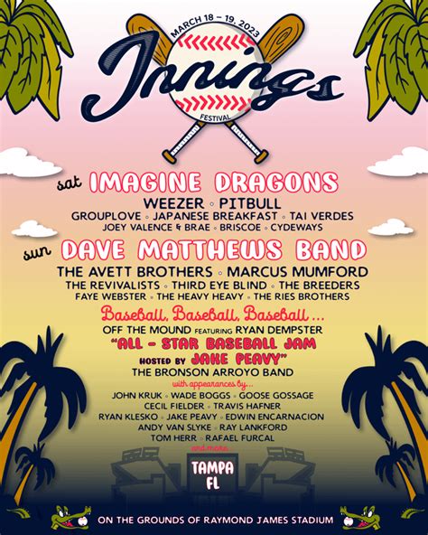 Innings Festival Tampa 2023 Lineup : r/festivals