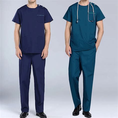 Medical Clothing Man Short Sleeves Medical Uniforms Medical Tops Pants ...