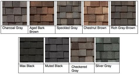 "landmark TL" color palette - Google Search | Shingle colors, Shingle ...