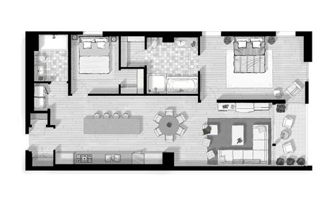 ArtStation - Floor plan rendering