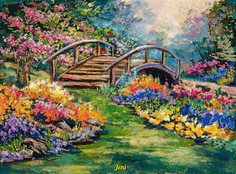 Landscape Art Painting, Nature Art Painting, Garden Painting, Amazing ...