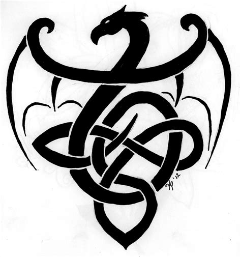 Celtic Dragon Tattoo Design