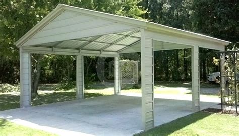 22x21x9 Metal Carport - Metal Garage Central