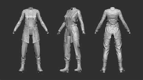 ArtStation - Sci-fi female outfit #3 / Cyberpunk / Future / Fantastic ...