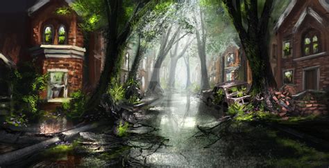 Overgrown City (Commission) by jjpeabody on DeviantArt