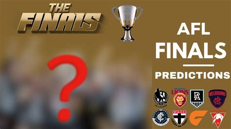 AFL Finals Predictions - YouTube