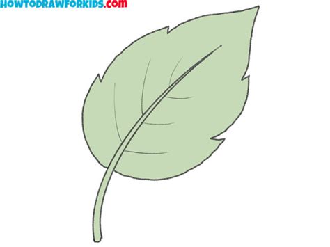 How to Draw a Leaf - Easy Drawing Tutorial For Kids