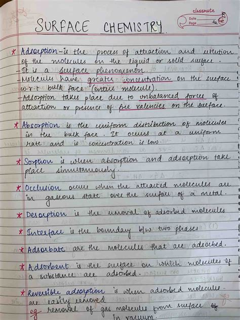 Surface Chemistry Notes | PDF