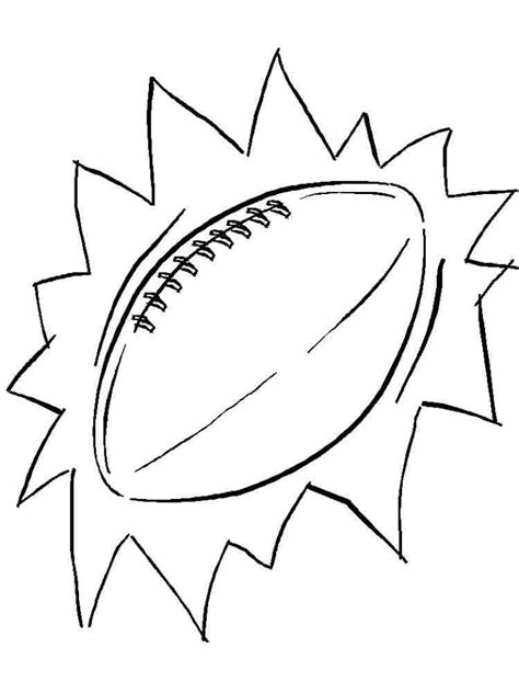 Printable American Football Ball Coloring Page - Free Printable ...